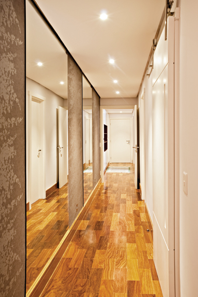 decoração corredor estreito