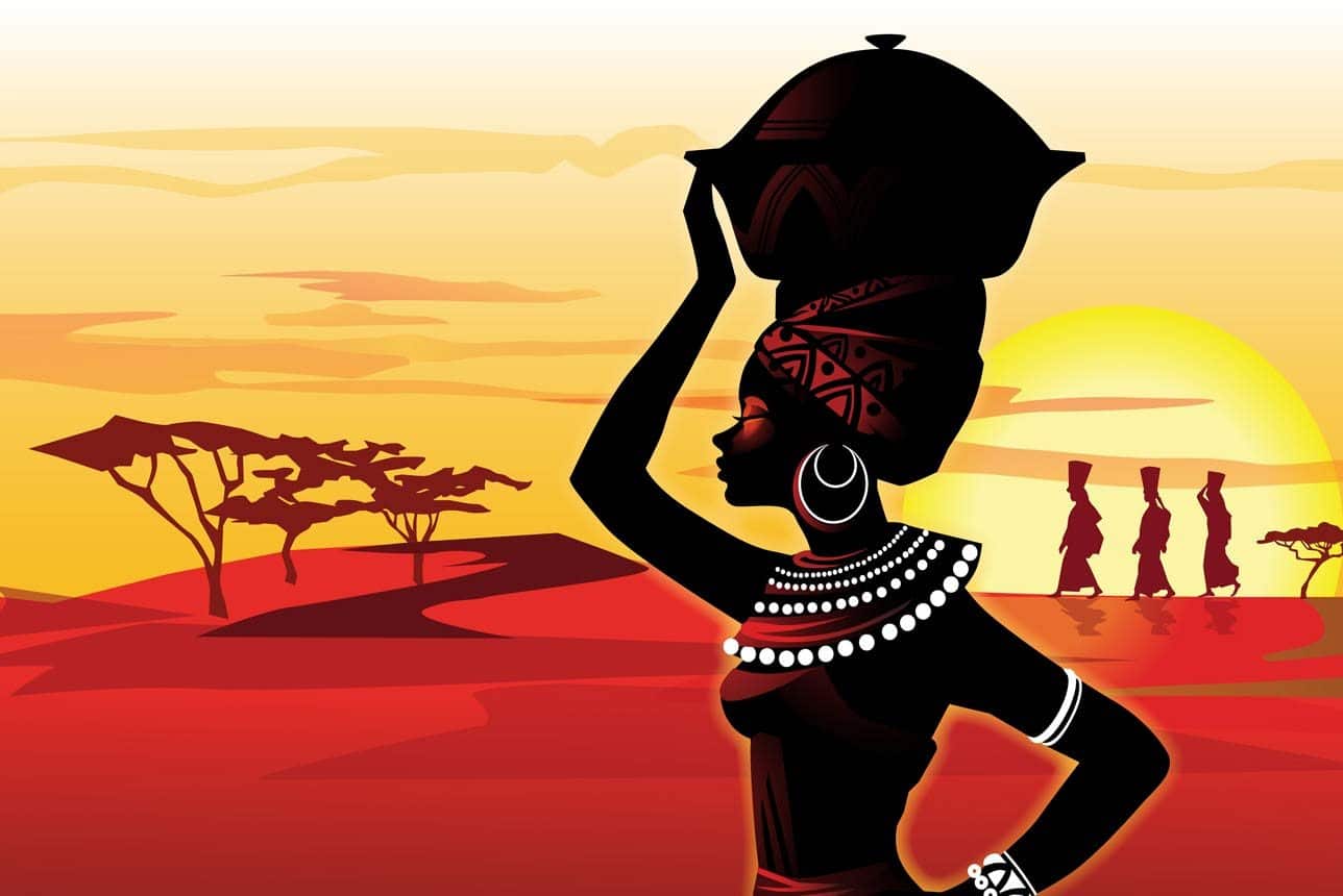 ideias decoração cultura africana sala