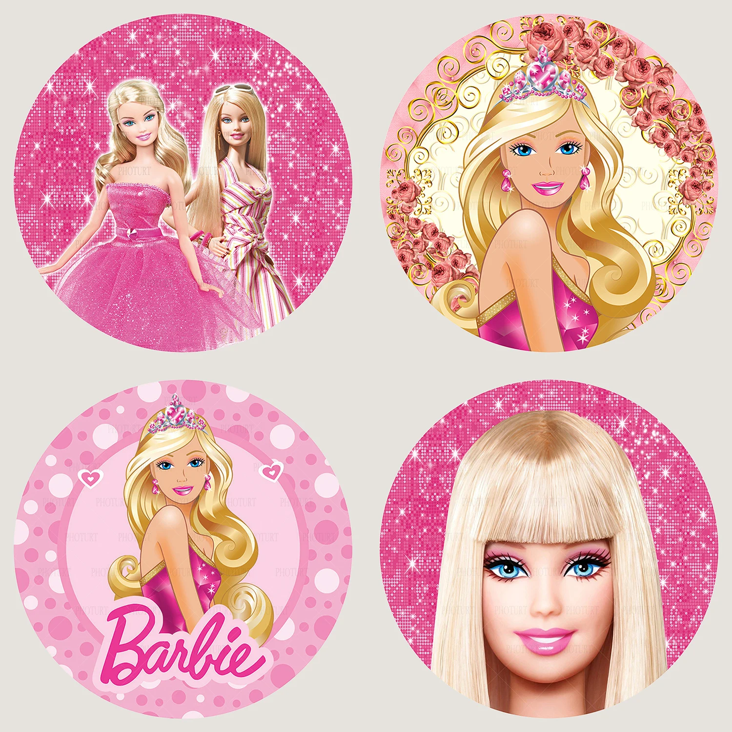 decoração da barbie para imprimir