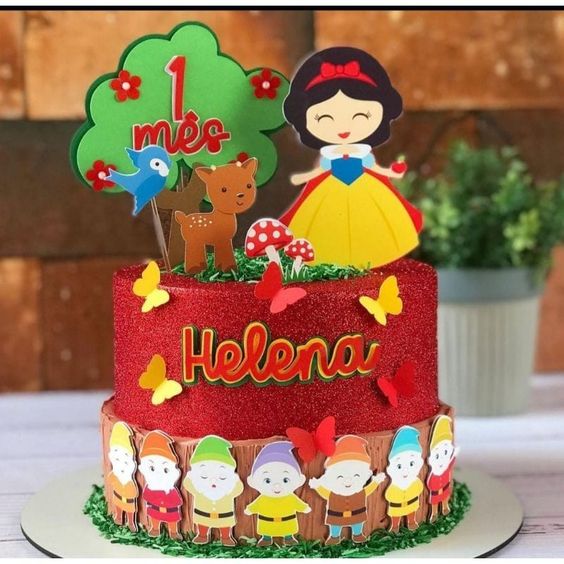 ideias criativas decoração branca de neve baby