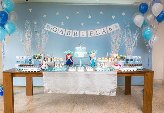 ideias de decoração de festa da elsa para aniversário