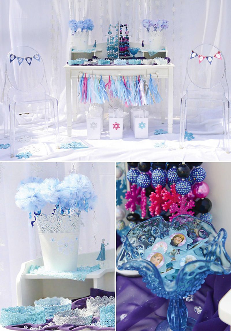 decoração da frozen simples