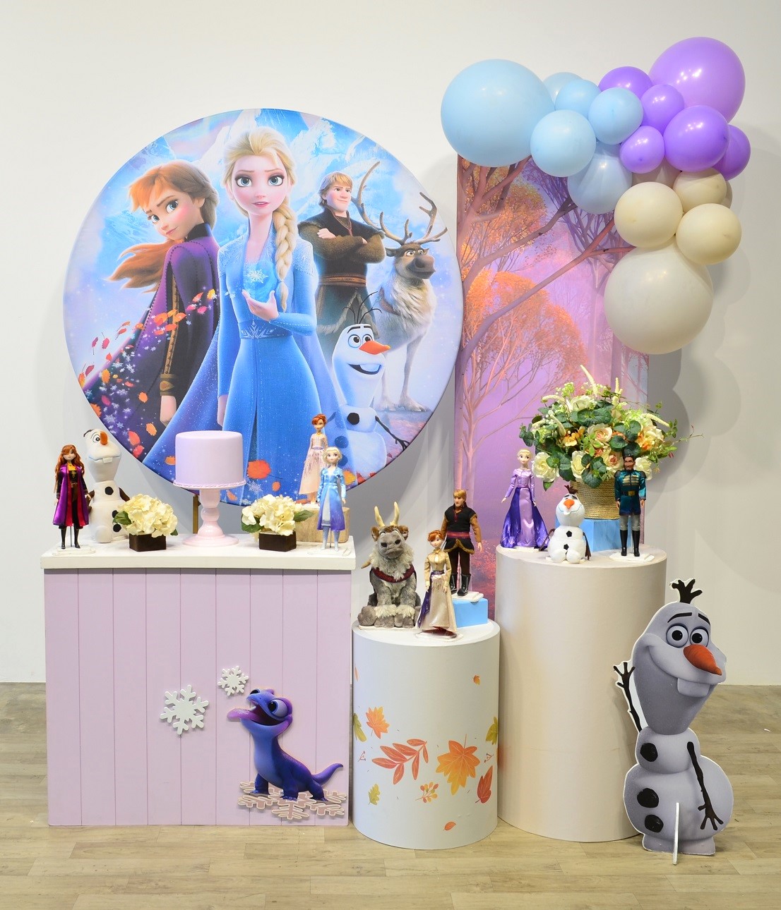 decoração da frozen simples