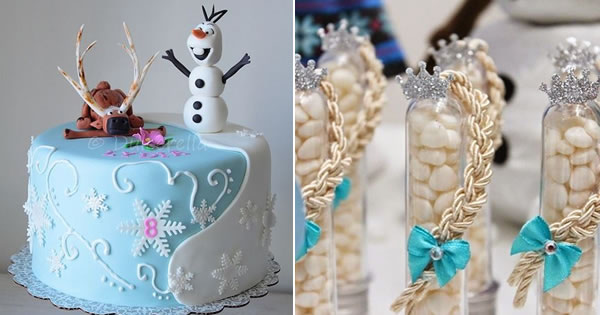 decoração da frozen simples