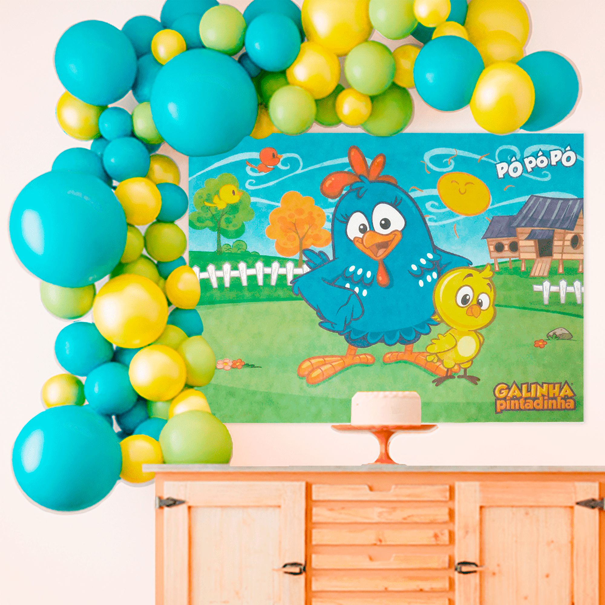 decoração da galinha pintadinha