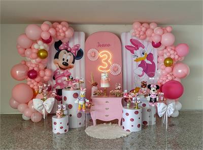 decoração da minnie rosa