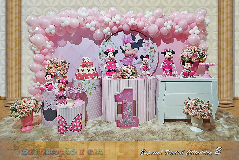 decoração da minnie rosa