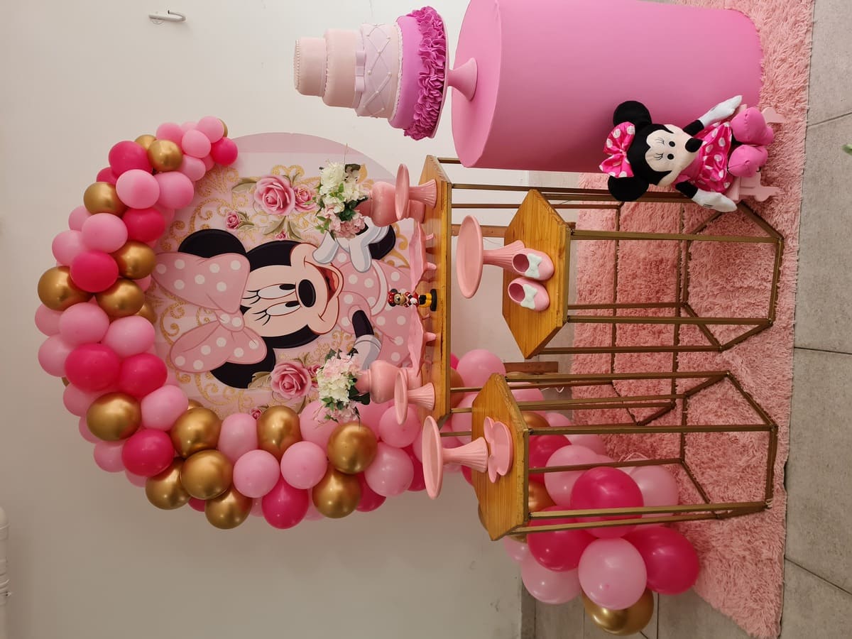 decoração da minnie rosa
