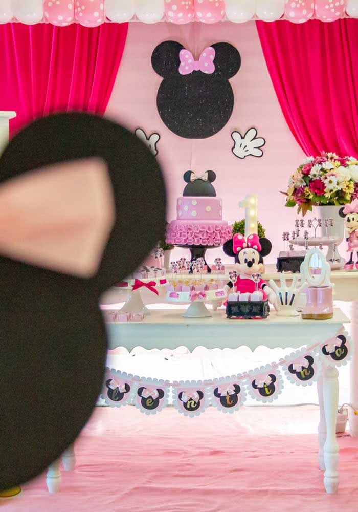 quanto custa decoração minnie rosa tnt simples