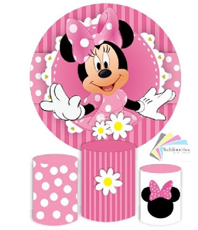 painel tnt minnie rosa como fazer passo a passo