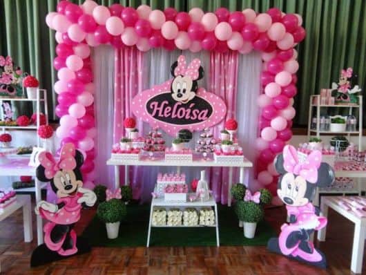 10 ideias criativas decoração minnie rosa tnt