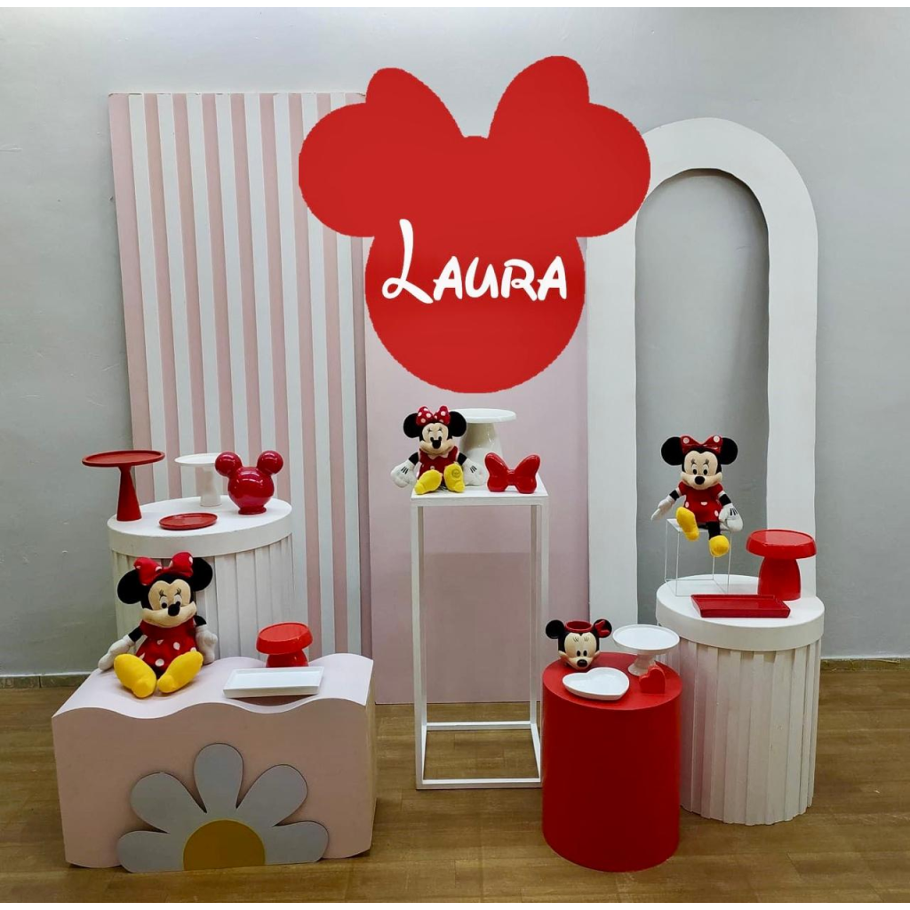 decoração da minnie vermelha
