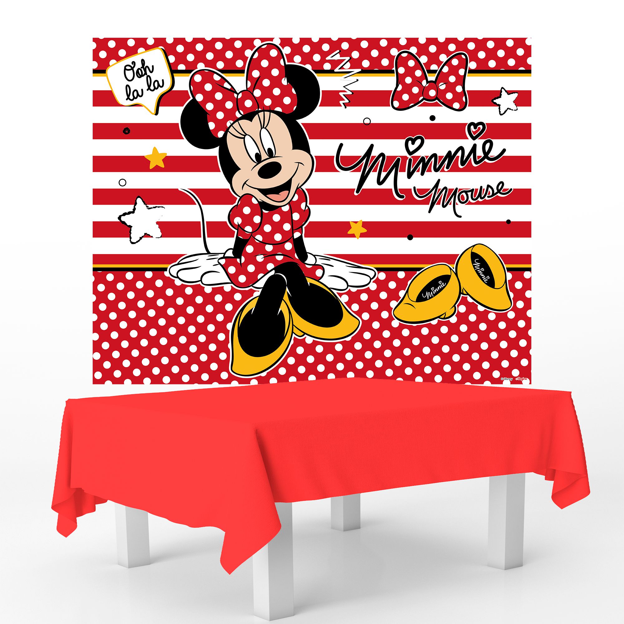 decoração da minnie vermelha