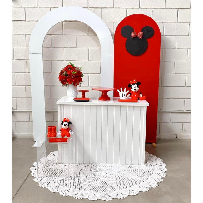 decoração da minnie vermelha