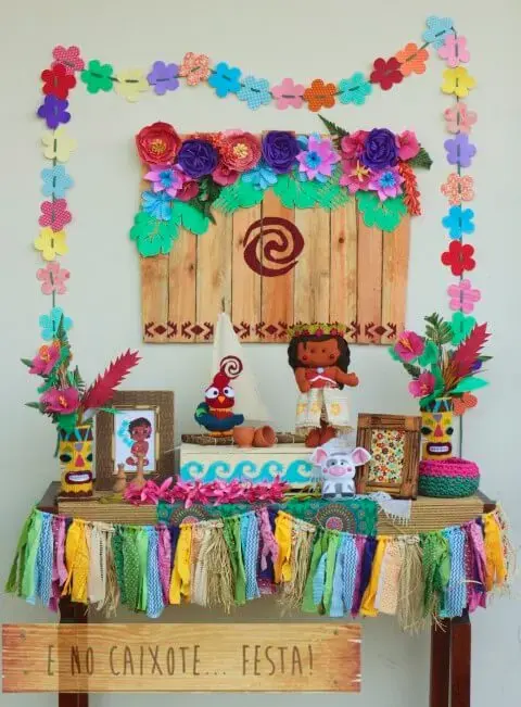 decoração da moana simples