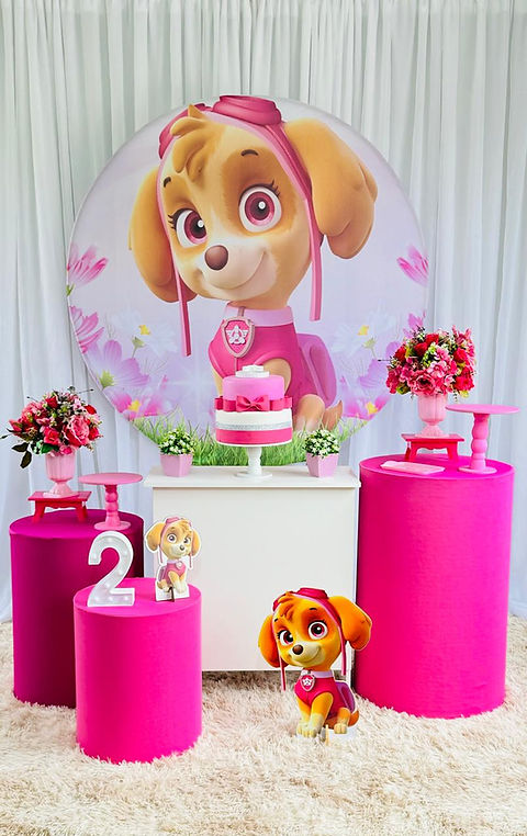 como fazer painel balões desconstruídos tema skye