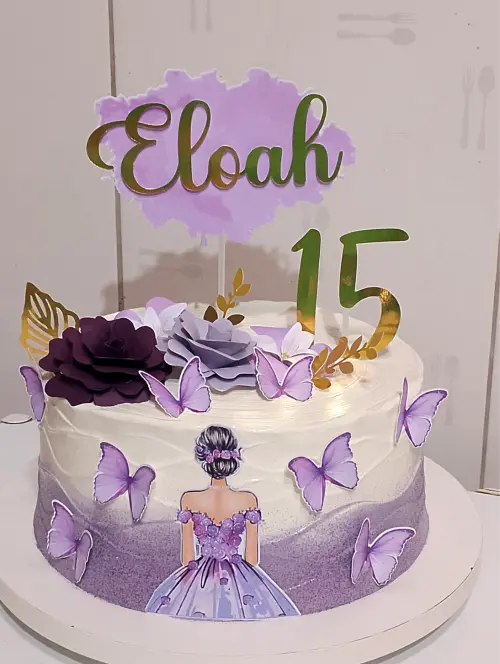 decoração de 15 anos lilás