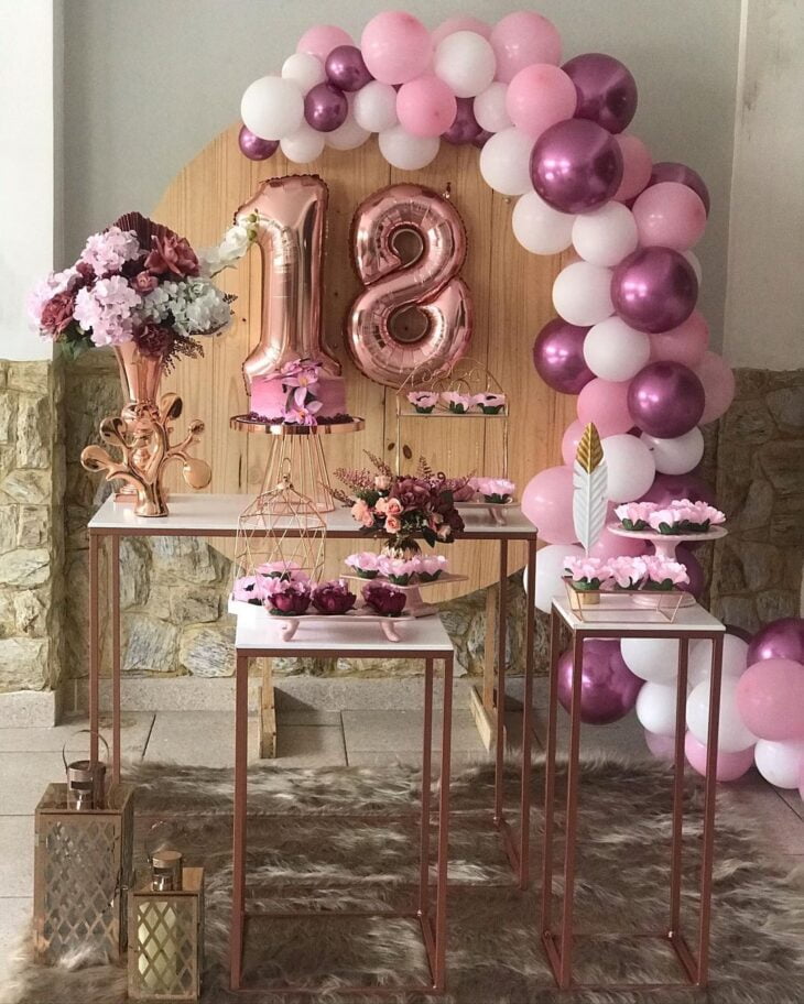 como economizar decoração festa 18 anos feminina