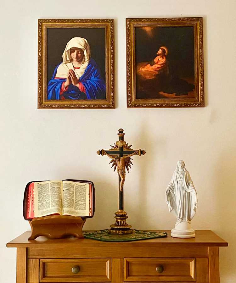 decoração de altar para nossa senhora aparecida