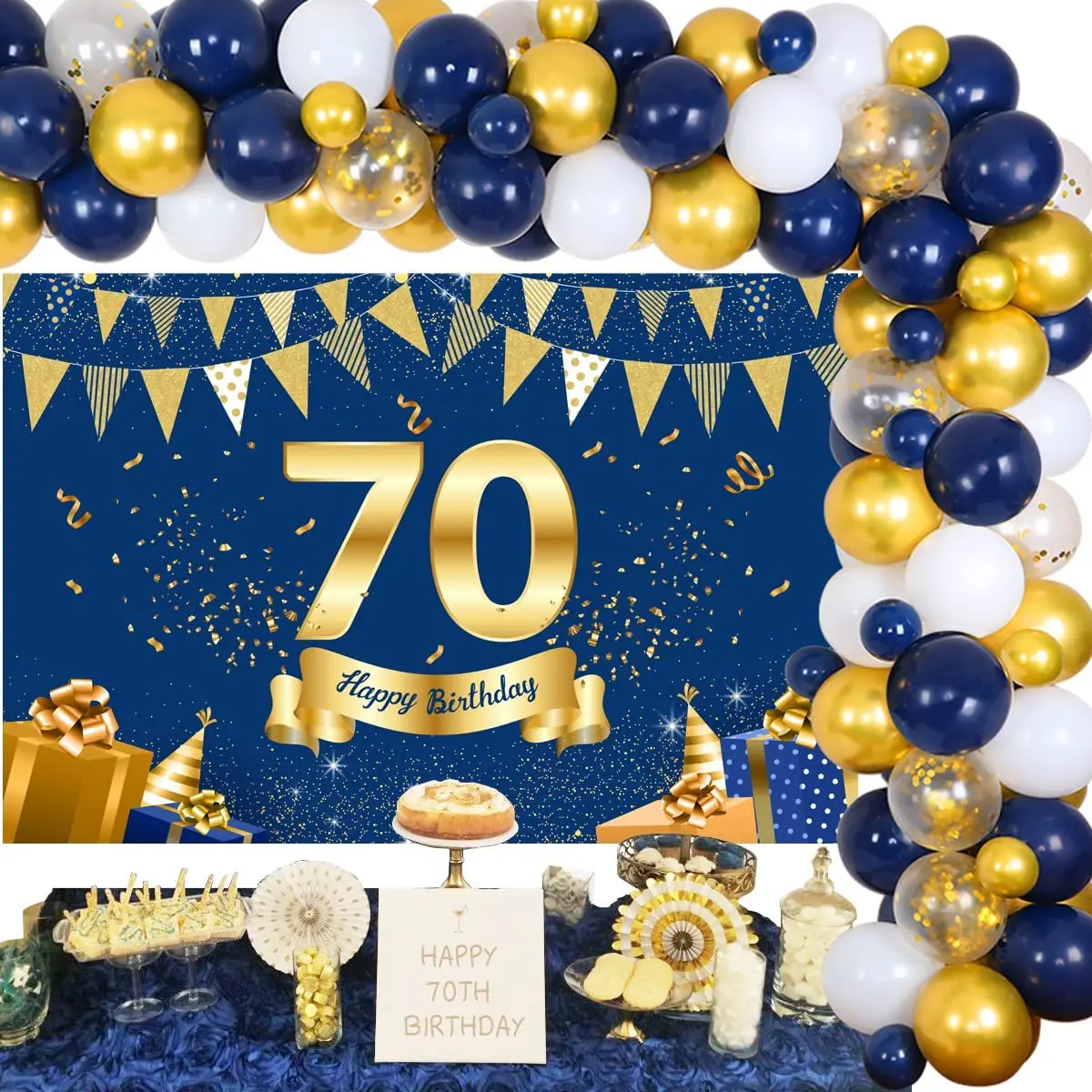 decoração 70 anos rústica