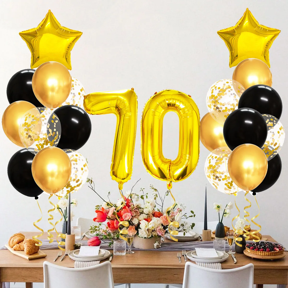 decoração de aniversário 70 anos