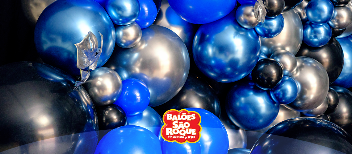 ideias de decoração de aniversário azul simples para festa em casa