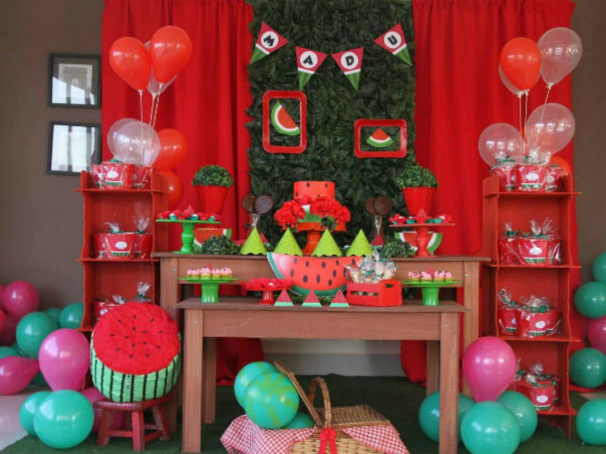 decoração de aniversário café da manhã