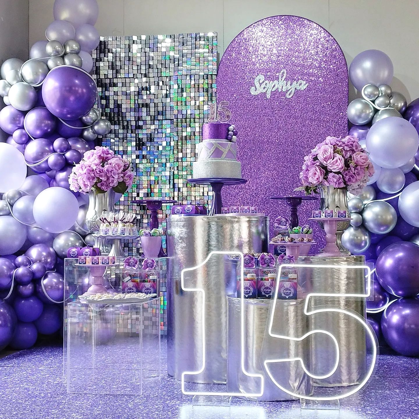 decoração de aniversário de 15 anos