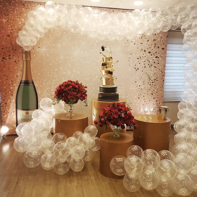 decoração de aniversario de 50 anos feminino simples