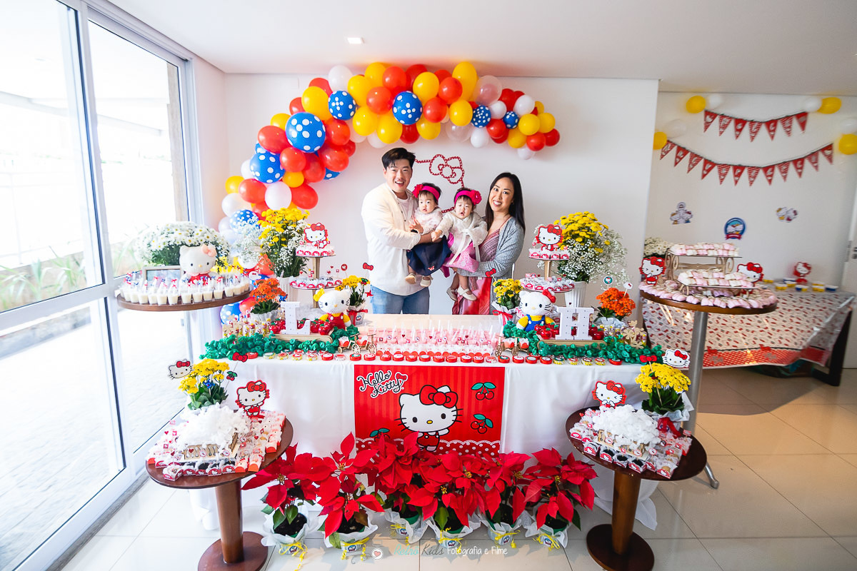 decoração de aniversário de gêmeas tema jardim encantado completo