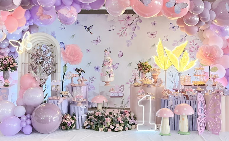 decoração jardim encantado menina 3 anos