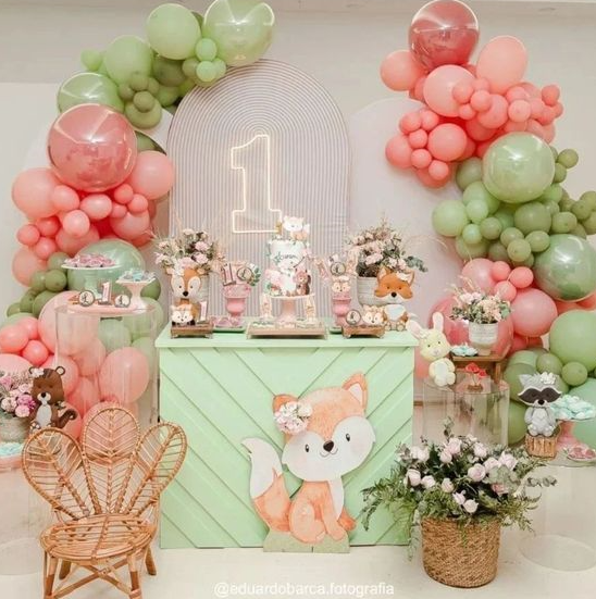 decoração de aniversário de um ano menina