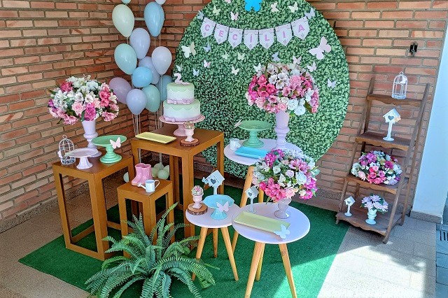 ideias criativas decoração jardim encantado simples