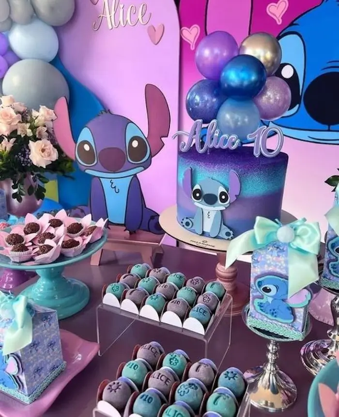 ideias criativas decoração aniversário stitch
