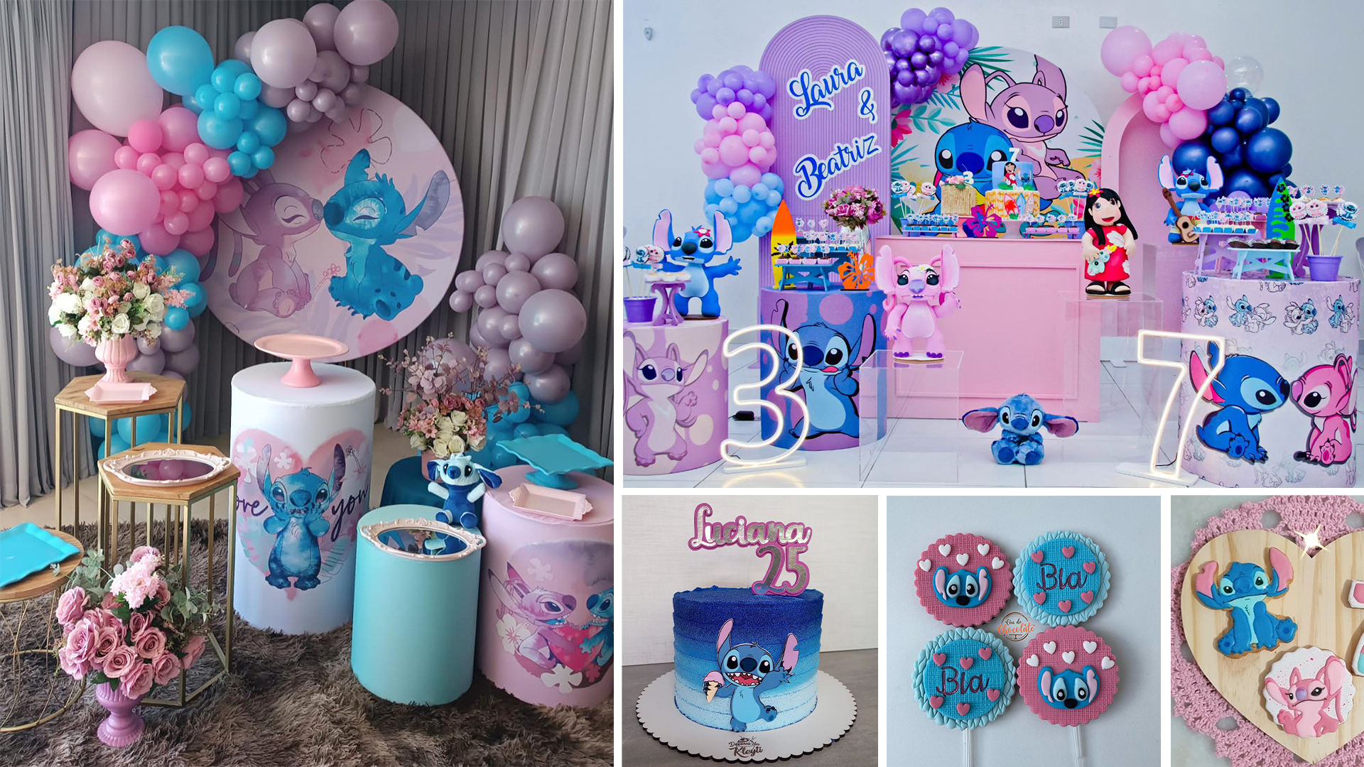DIY: Como Fazer uma Decoração de Aniversário Stitch Econômica em Casa