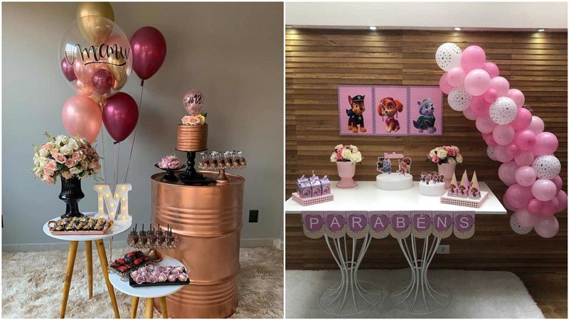 Mesa de Aniversário Feminino Simples: Ideias Criativas com Itens da Casa