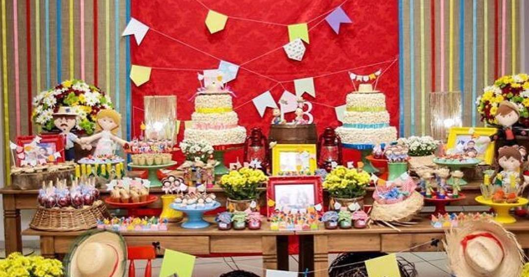 decoração de aniversário junino