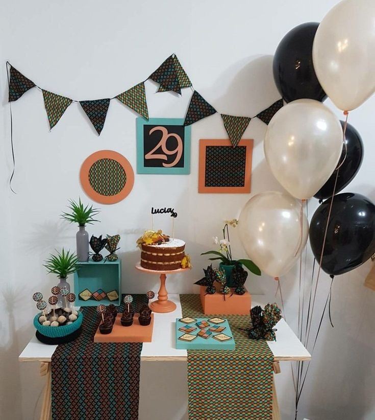 decoração de aniversario masculino simples