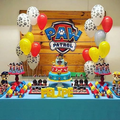 decoração de aniversário patrulha canina menino