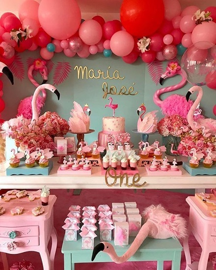 decoração aniversário rosa simples e barata