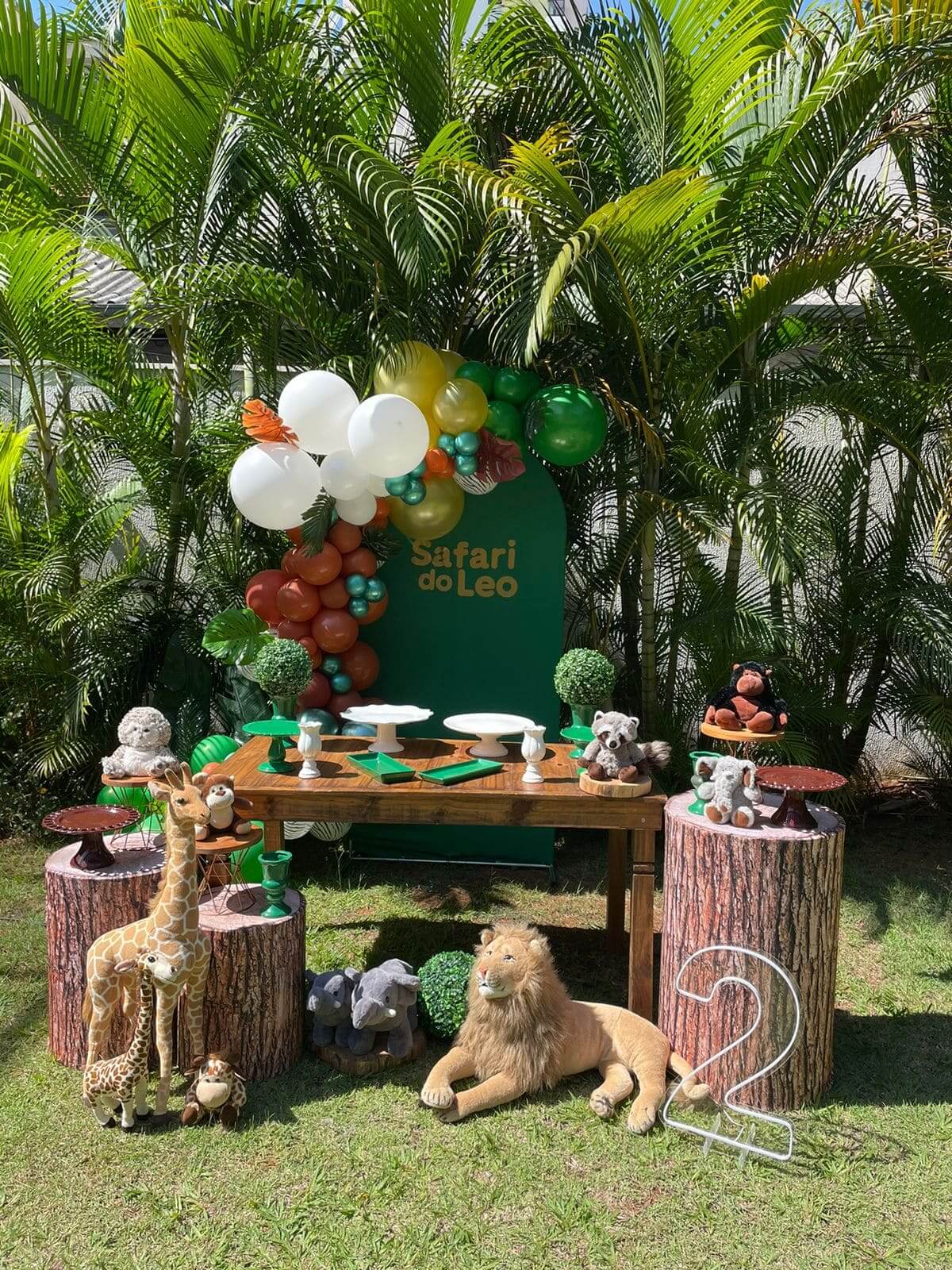decoração de aniversário safari