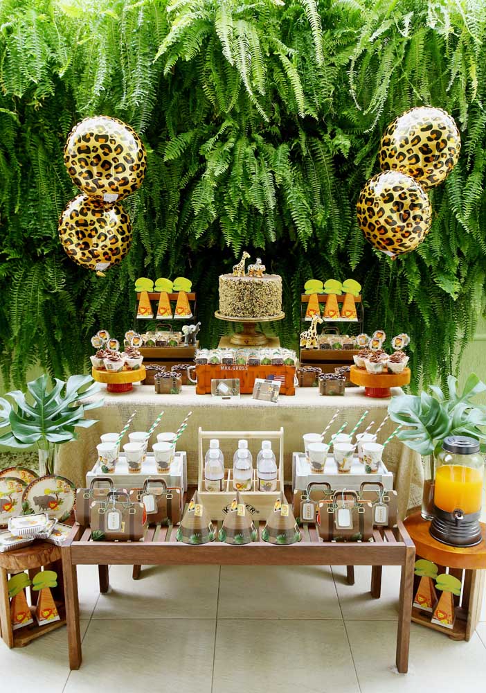 quanto custa decoração de festa safari completa