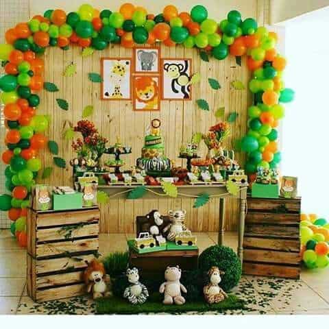 decoração safari vs tema selva qual escolher