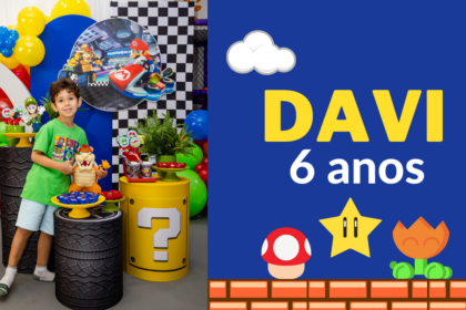 decoração de aniversário simples para homem azul