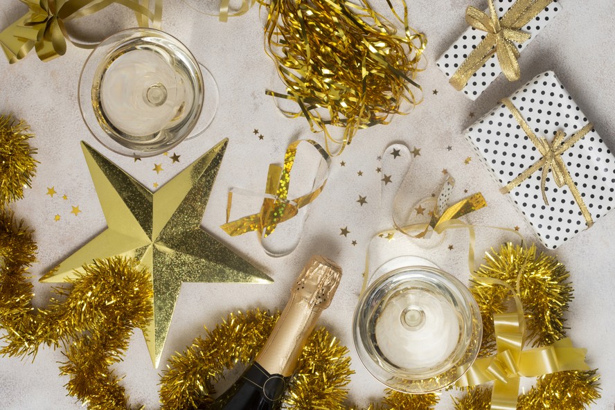 decoração de ano novo 2025 simples