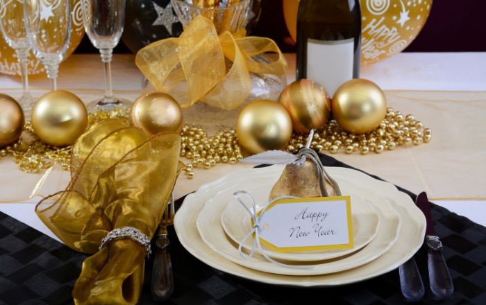 decoração de ano novo 2025 simples