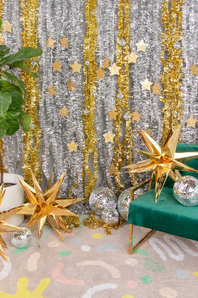 decoração de ano novo simples e barata