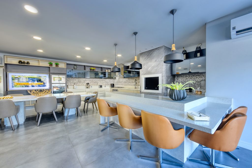 decoração de area gourmet