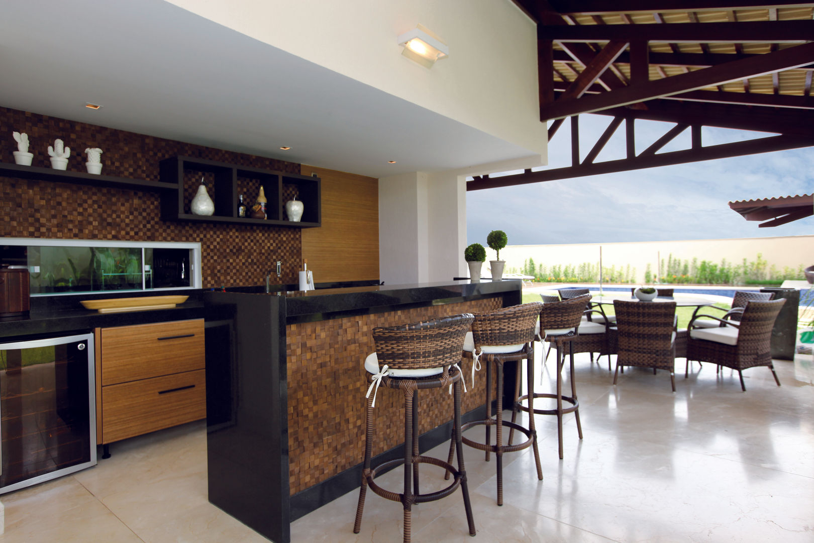 decoração de area gourmet