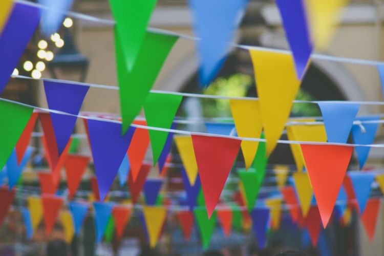 decoração de bandeirola